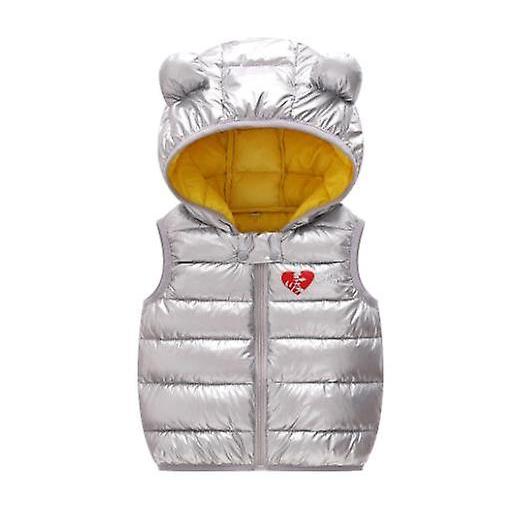 2023 Autumn And Winter Children's Clothing Hot-selling Ear Hooded Vest Toddler Warm Jacket Children's Light Waterproof Vest