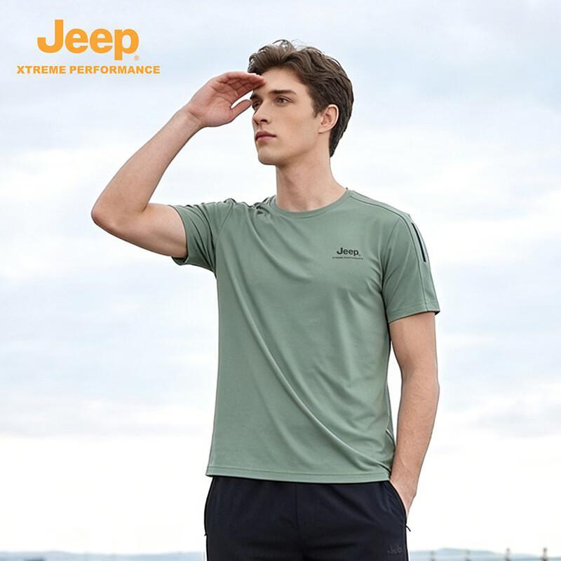 Jeep Men's Outdoor Quick-Dry Short Sleeve T-Shirt