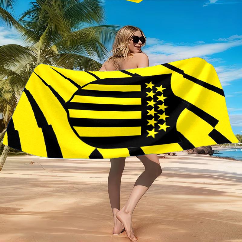 Toalla de Playa con Emblema del Club de Fútbol Peñarol, Secado Rápido, Fácil de Cuidar, Adecuada tanto para Fitness como para Vacaciones en la Playa, Esencial Deportivo