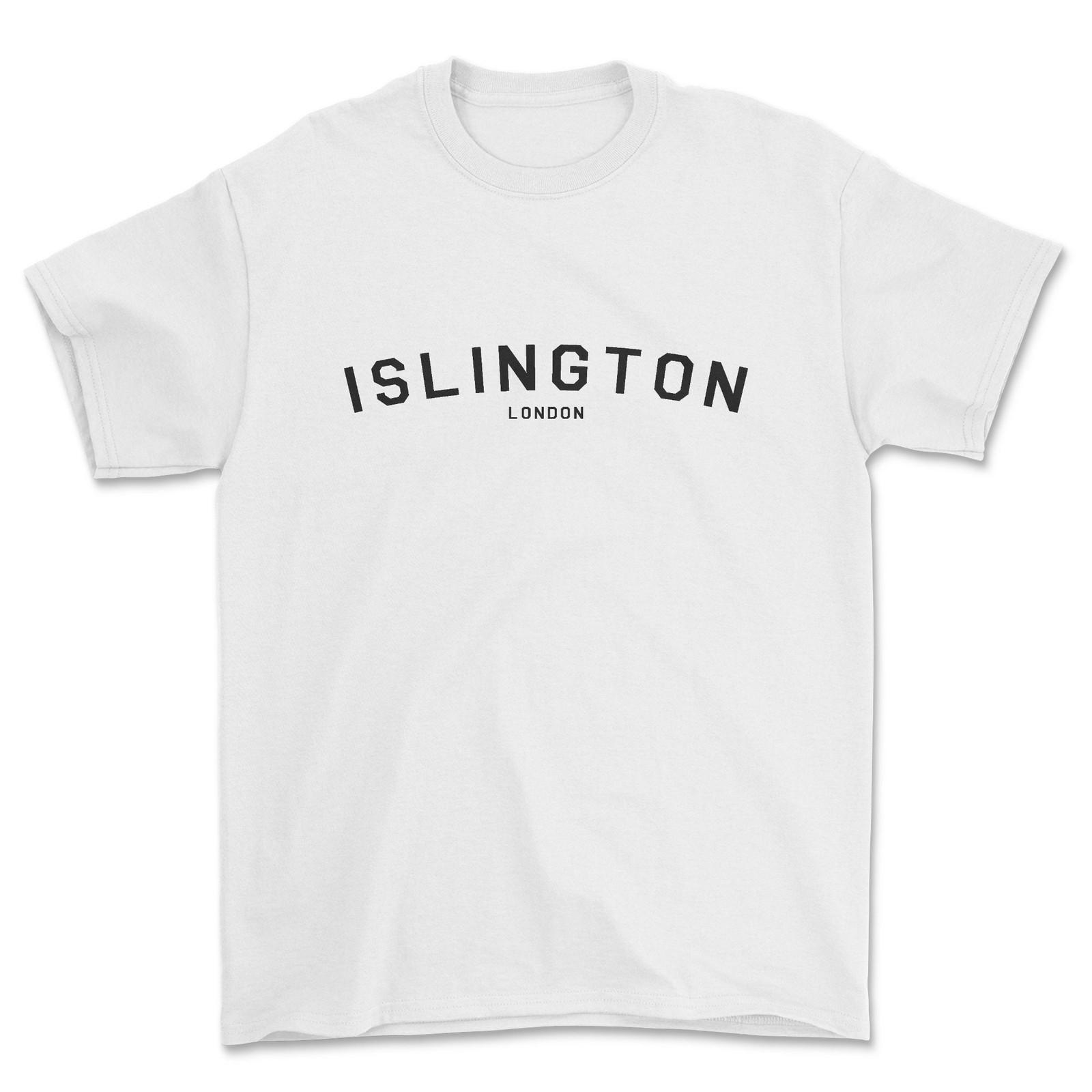 Islington t-shirt, district Town 1 style, regional london city england tshirt. S разноцветный