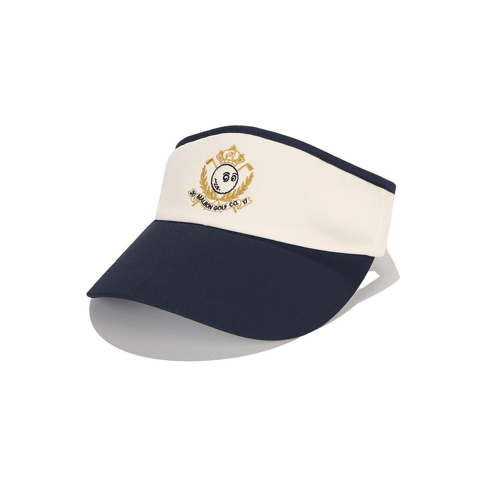 MALBON GOLF Season Logo Visor Navy (Woman)