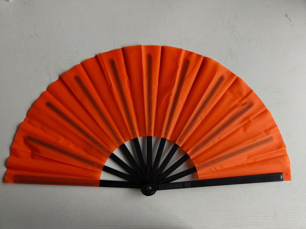 Leque dobrável de 7 polegadas de cor sólida - Acessório de performance de dança e para refrescar