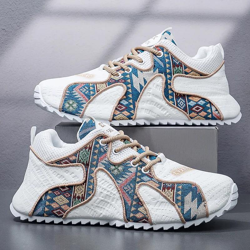 

Мужские кроссовки размера плюс 45 46 47 48 Мужская дизайнерская обувь 2025 года, модная повседневная дышащая нескользящая удобная обувь для бега на открытом воздухе 48