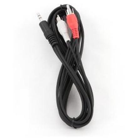 Cablexpert audio cable | Male | RCA x 2 | 3.5 mm stereo minijack | Length 2.5 m. Manufacturer's warranty: 24 months.