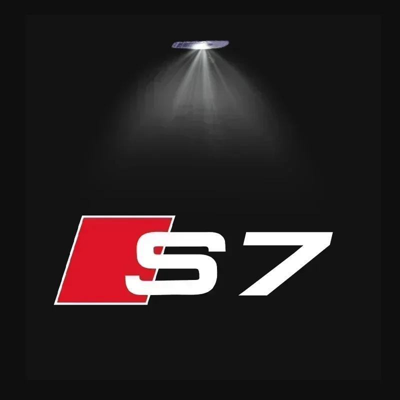 For Audi 8L 2pcs Car Door Welcome Lights for Audi A1 A3 8P 8V A4 A5 A6 A7 A8 Q3 Q5 Q7 Q8 Sline TT S3 S4 S5 Logo Projector Ghost Shadow Lamp