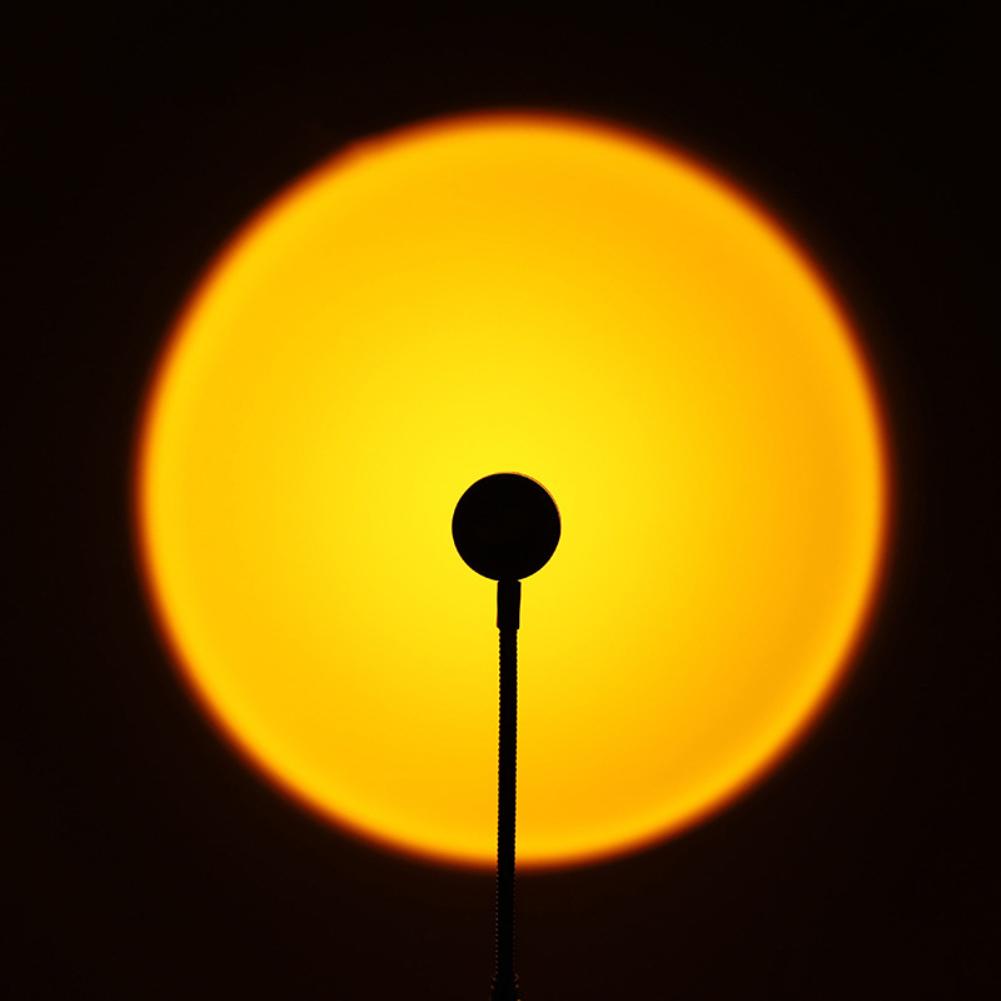 1Pcs LED USB Projection Light Setting Sun Atmosphere Projector Photography Art Neon Light Portable Desktop Home Decor Night Lamp