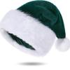 Chapeau de Noël en Peluche pour Adulte avec Bordure Noire, Chapeau de Fête Multicolore pour les Célébrations des Fêtes