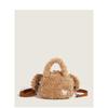 High-value cartoon cute plush bear shoulder portable messenger bag