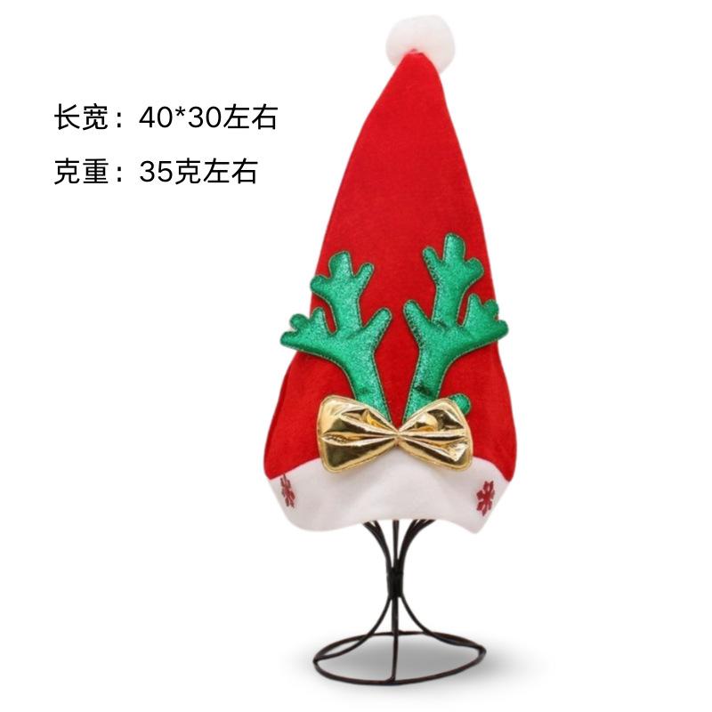 Antlers Bow Christmas Hat For Festival Scene Snowman Hat Atmosphere Venue Decoration Prop Hat