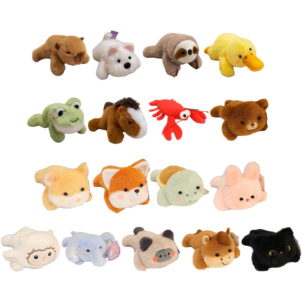 Cute Plushie Decoration Multi-Purpose Soft Plush Animal Magnetic Figurine for Dashboard Side Mirror Refrigerator Locker