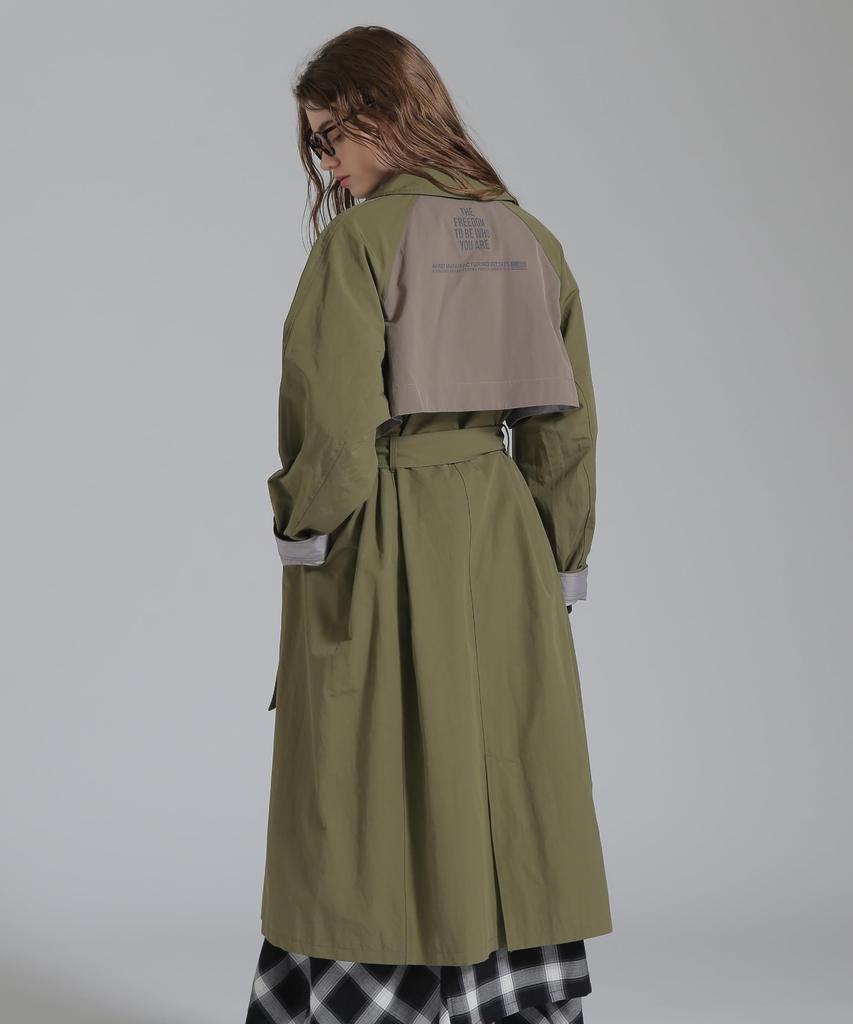 AVIREX COLOR SCHEME TRENCH COAT Women's M 310 Olive 783-5154601
