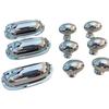 Door Drawer Brass Furniture Handles Silver Solid Cabinet Handles Minimalism Long Door Handles Kitchen