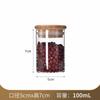 Wood Lid Glass Airtight Canister Food Container Tea Coffee Beans Kitchen Storage Bottles Jar Sealed Grounds Candy Jars Organizer