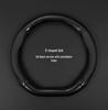 Toyota WISH Xiaobawang Leather Steering Wheel Cover for 2011 10/20 Series with Carbon Fiber Handle