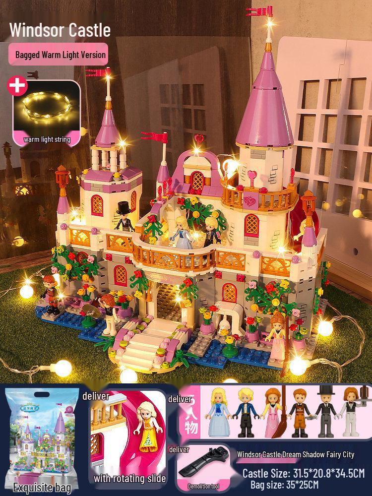 Princess Castle Building Blocks Compatible with Lego: Assembly Educational Toy for Girls