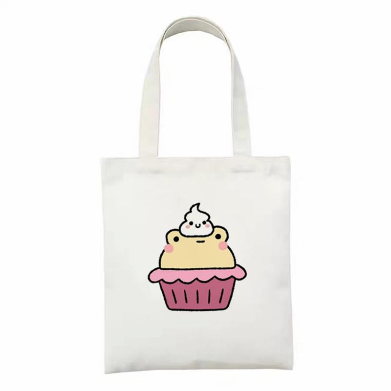 Cartoon Frauen Leinwand Einkaufstasche große Kapazität Reise Umhängetasche Eco Shopper Tasche weibliche Sack Einkaufstaschen für Damen