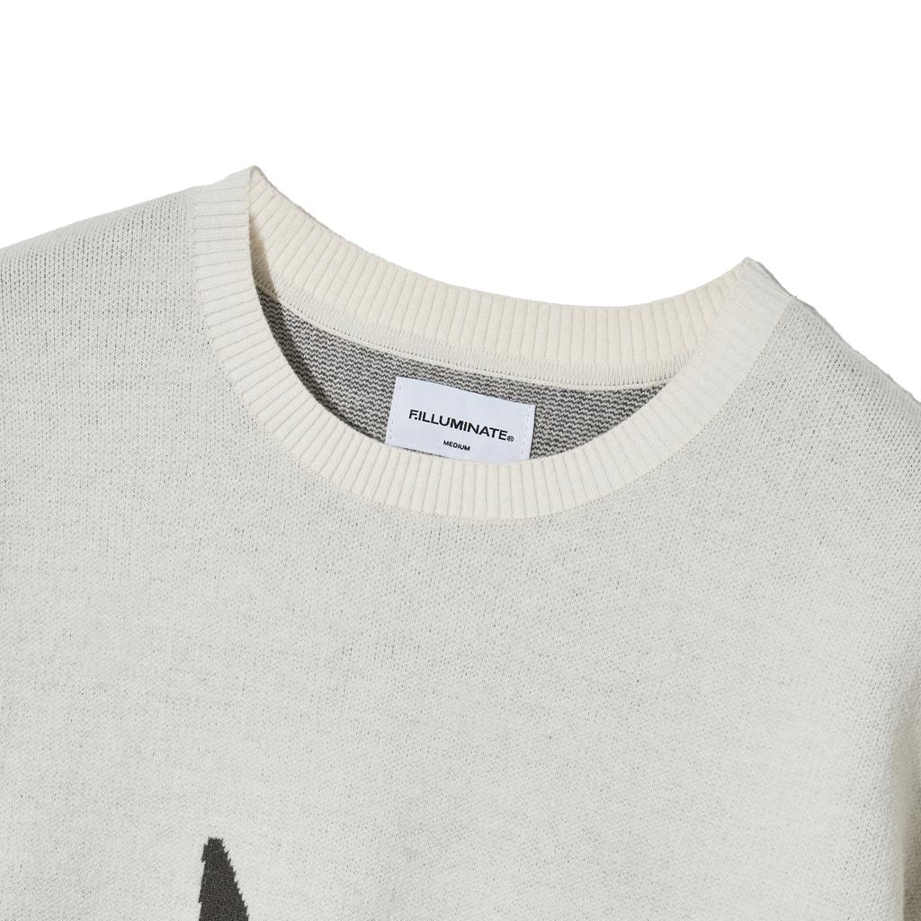 Illuminate Star Graphic Half Knit - Ivory