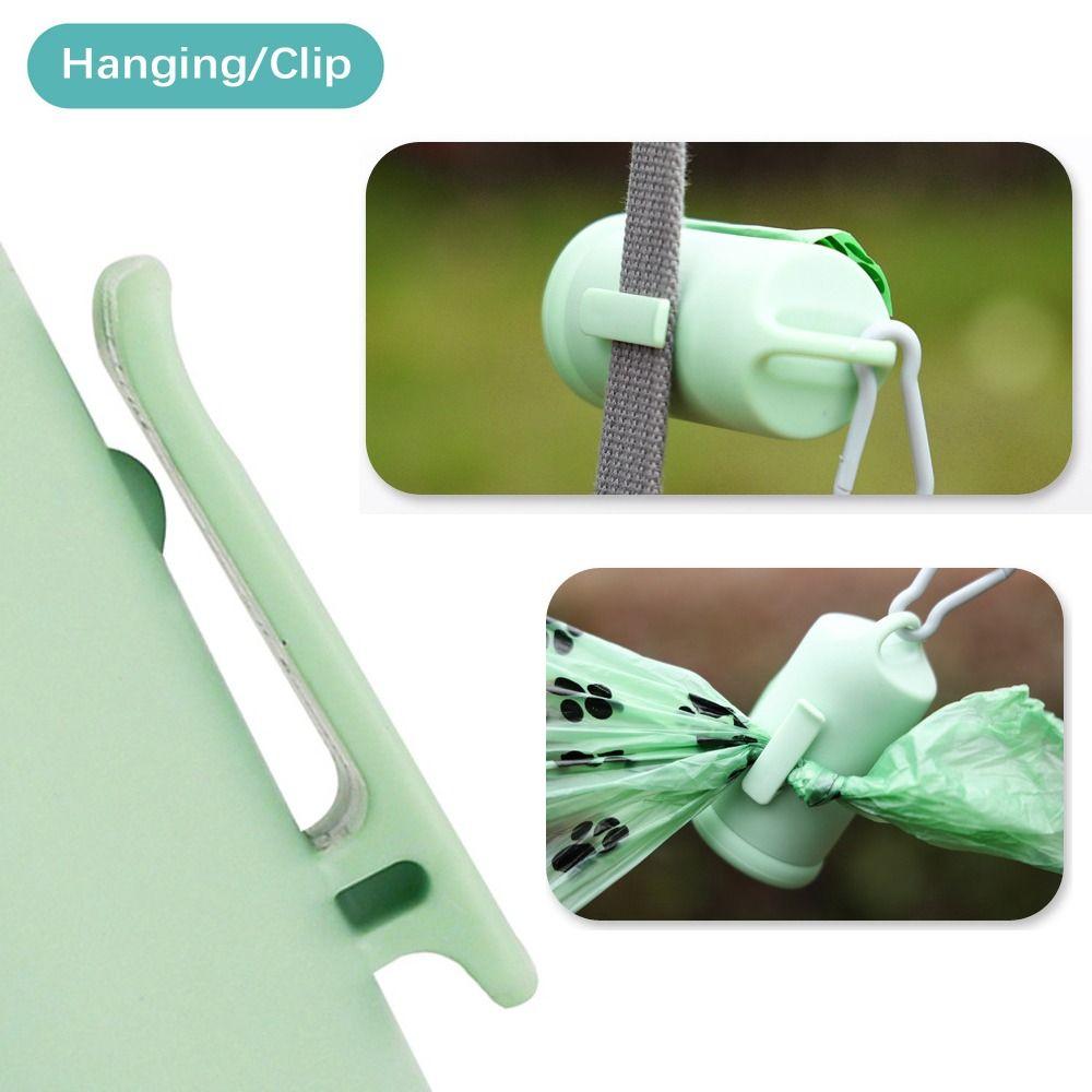 PP+PE Dog Poop Bag Dispenser Hanging/Clip Cat Dog Outdoor Cleaning Pet Garbage Bags Storage  Travel