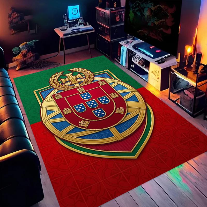 Portuguese Heritage Emblem carpet printing Living room and bedroom mats Doormat Dormitory decoration Christmas gifts