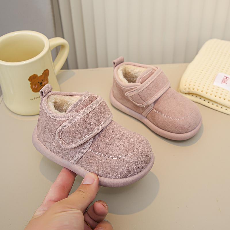 Winter New Children's Shoes Warm Snow Boots Comfortable Plush Cotton Shoes Girls' Cotton Short Boots Thickened