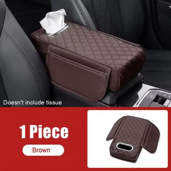 1x Car Armrest Cushion Cover Center Console Mat Pad Storage Interior Accessories