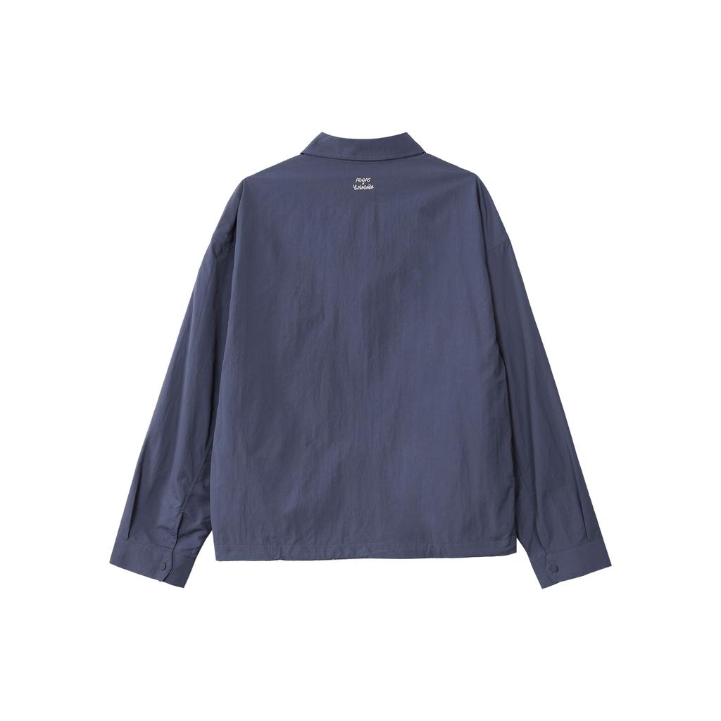 Adidas Originals X Chang Chang Xiong Collaboration SS23 Solid Color Flap Pocket Label Logo Zip Collar Jacket Men Jacket Navy IS0644