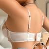 Sexy European and American Push-up Bra with Thin Cups and Underwire Adjustable Underwear Large Size