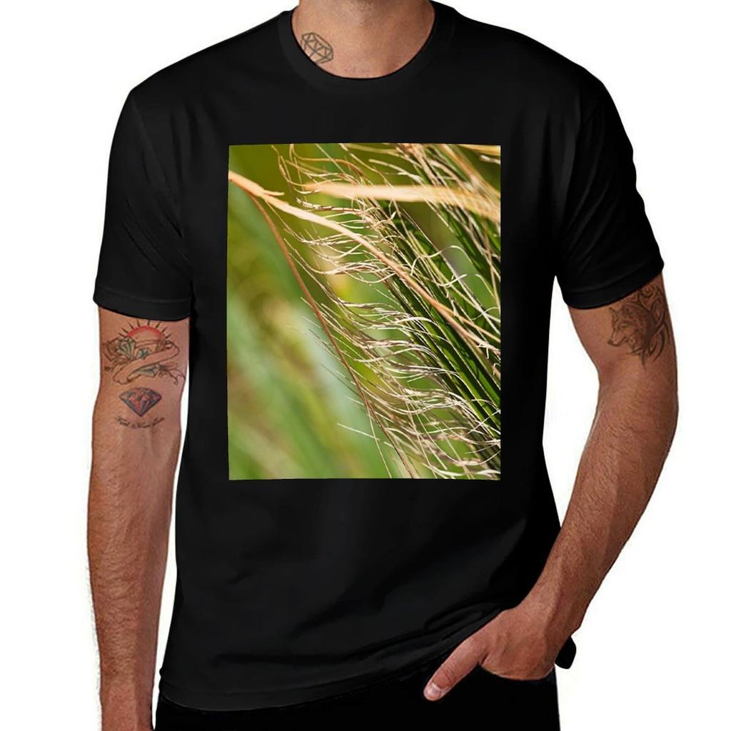 Fan Palm Soft Fibers Tshirt Casual Breathable Short Sleeve Top