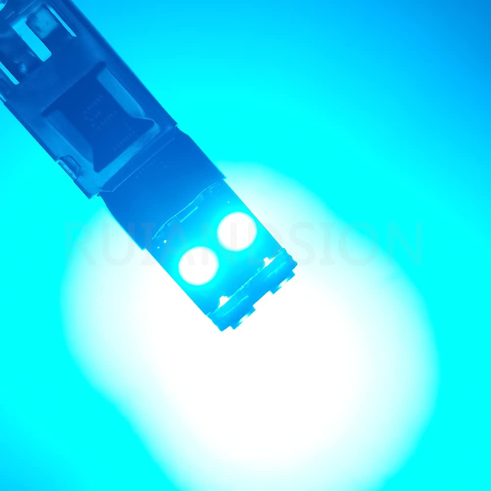 Ruiandsion H1 LED Nebelscheinwerferlampe Eisblau 10-30V 3030 für 6SMD Autonebelscheinwerfer(2 Stück)