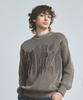 KNITTED Two-Tone Ribbed Logo Knit Brown