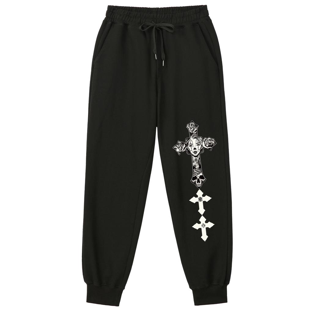 KAN6312 Klpb0011 Chicano Cross Jogger Pants Black
