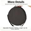 Oxford Cloth Storage Bag Multi-Purpose Portable Round Crossbody Handbag Large Capacity Wig Hat Organizer Pouch