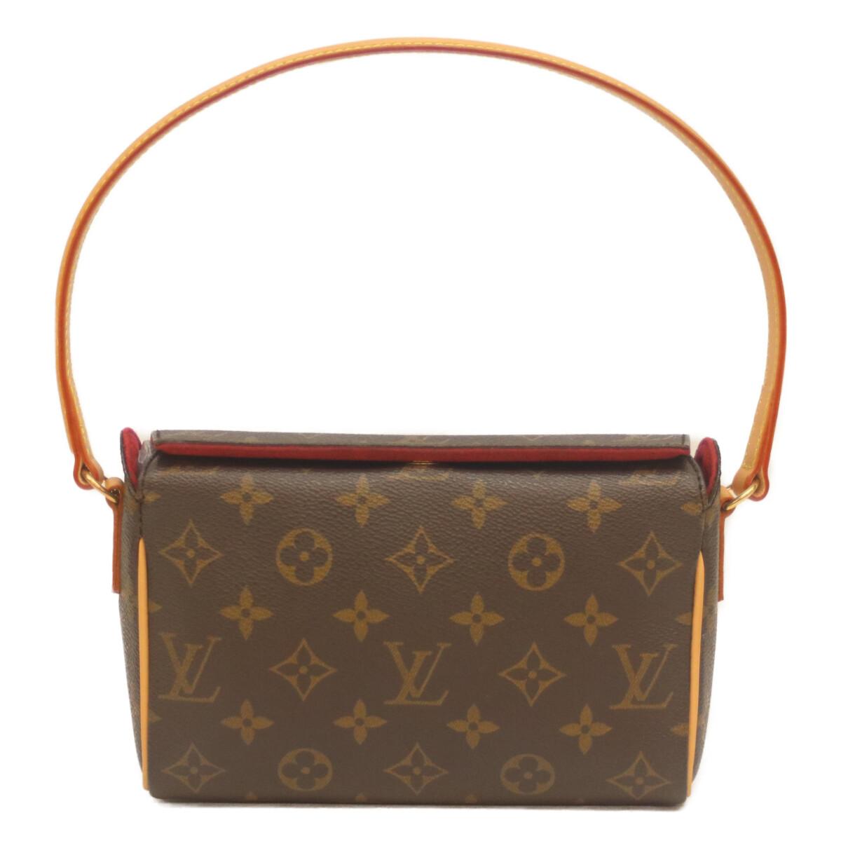 

LOUIS VUITTON 2003 M51900 Monogram Recital Handbag BrownUsed