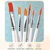 Acrylic Oil Watercolor Artist Brushes Set 6pcs Nylon Material Soft Bristle for Kids Classroom Art Drawing Projects