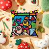 Cushion Cover Plush Fabric Soft DoubleSided Printed Sofa Warm Winter Home Gift Pillow Cover BBritto Art Design