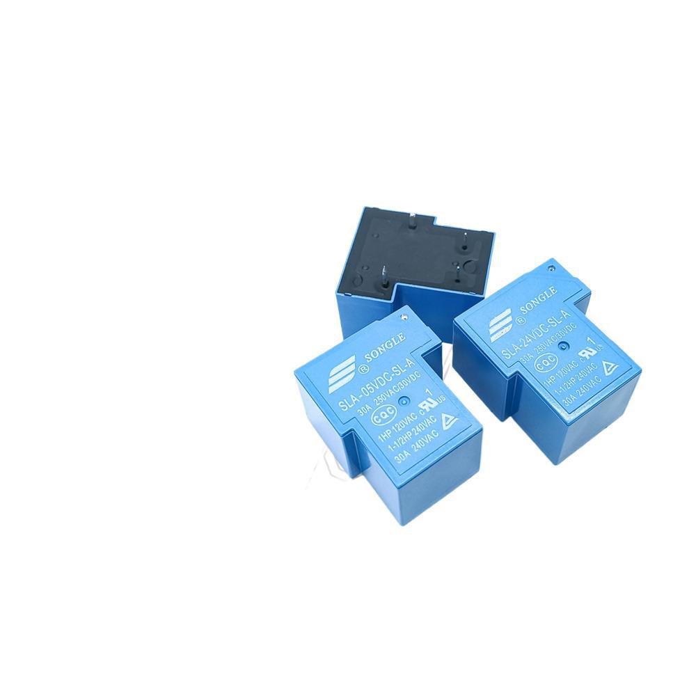 Brand New Original Songle 12VDC Power Relay, 4 Pins, 30A Current, Available in 5V, 12V, 24V