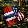 Coperta Atletico Madrid Stemma Coperte in Flanella Peluche per Divano Letto Regali per Uomini Donne Coperta da Viaggio Picnic Regali di Natale per Fan