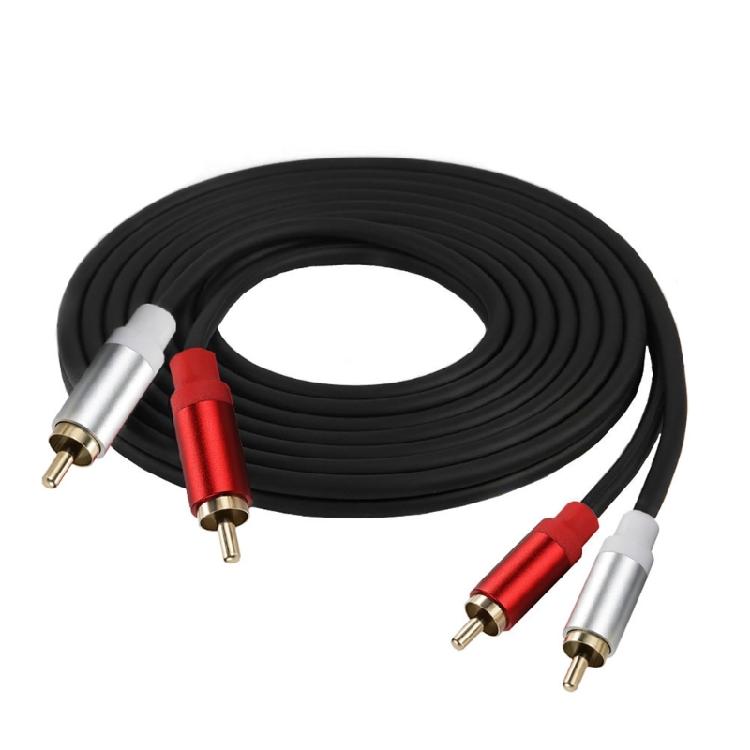 Reliable Double End 2RCA Stereo Audio Cable 2RCA Male to 2RCA Male Port Cord