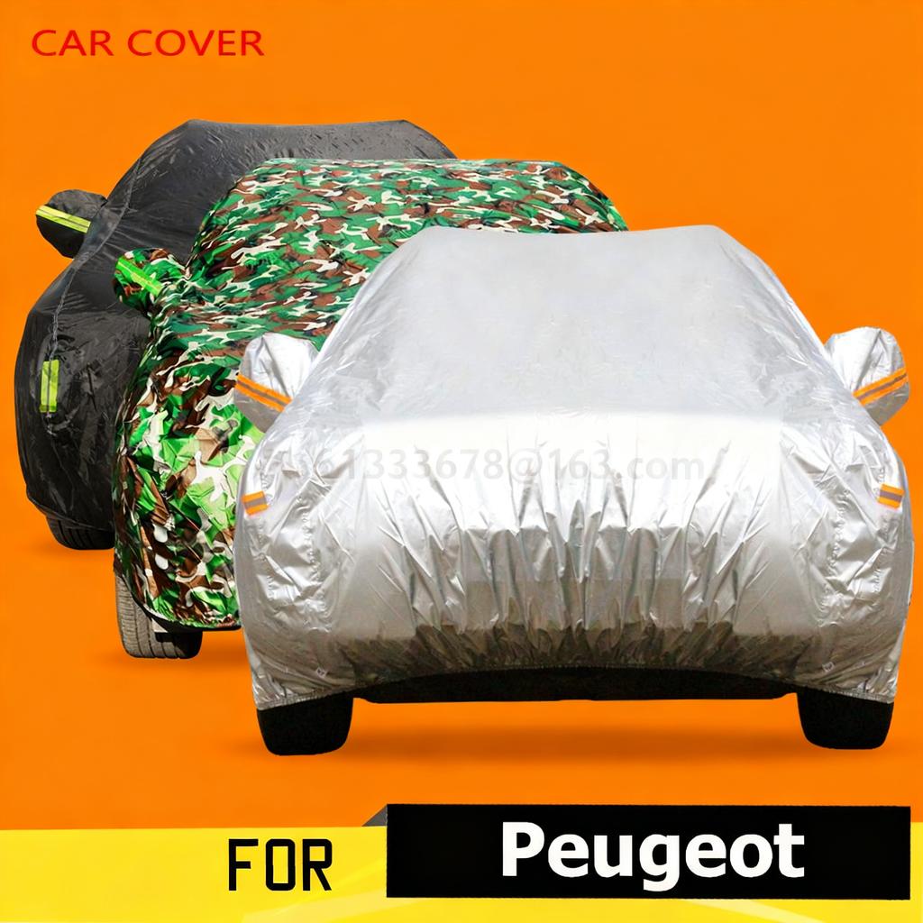 Car Cover Auto Outdoor Sun Rain Snow Protector Anti UV Dustproof Cover For Peugeot 406 407 408 5008 607 806
