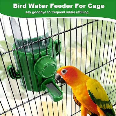 Automatic Bird Cage Water Dispenser - Cactus  Feeder for Parakeet, Cockatiel, Budgie & Small Birds