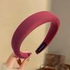 Fashion Solid Color Hair Bands Girls Vintage Elastic Headbands Sponge Hairbands Hair Hoop Korean Hair Accessories for Women