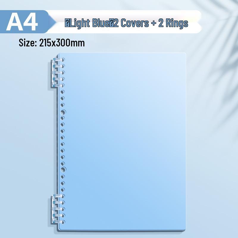 A4 Soft Cover Loose-Leaf Binder, B5 Ring Clip, Coil Binding, Hole-Punched, Notebook Shell (Ring Clips Sold Separately)