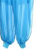 Shorts de Danse du Ventre pour Filles Chiffon Anneau O Taille Froncée Pantalon à Fente Latérale Costume d'Halloween Carnaval