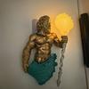 Vintage Wall Lamp Mermaid/Fairy/Angel/Goddess Night Light Decorative Wall Sconce for Bedroom Living Room Hotel Restaurant
