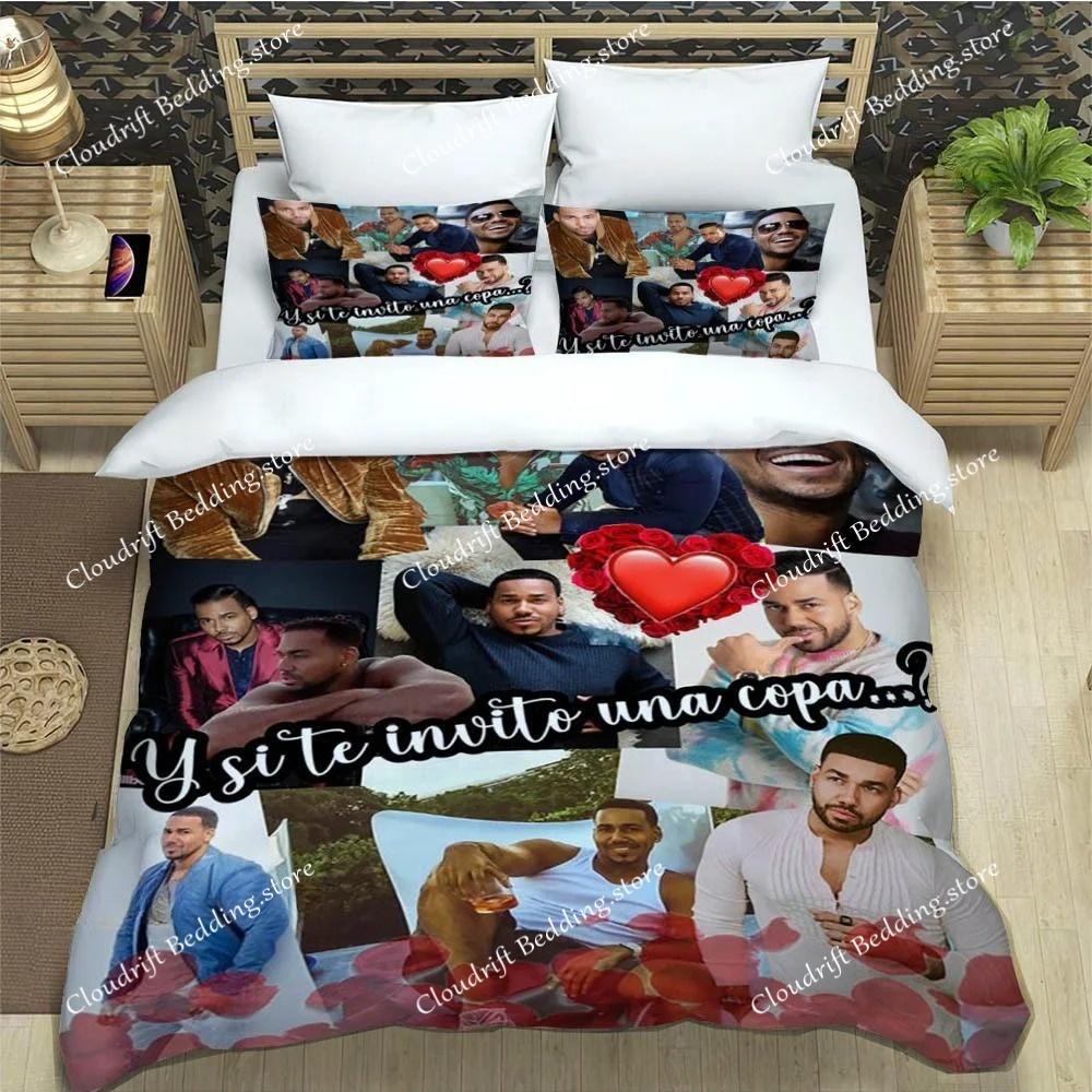 Bettwäsche-Sets mit Motiven des lateinamerikanischen Sängers Romeo Santos: Exquisites Bettwaren-Set, Bettbezug-Set, Bettdecken-Set, luxuriöses Geburtstagsgeschenk