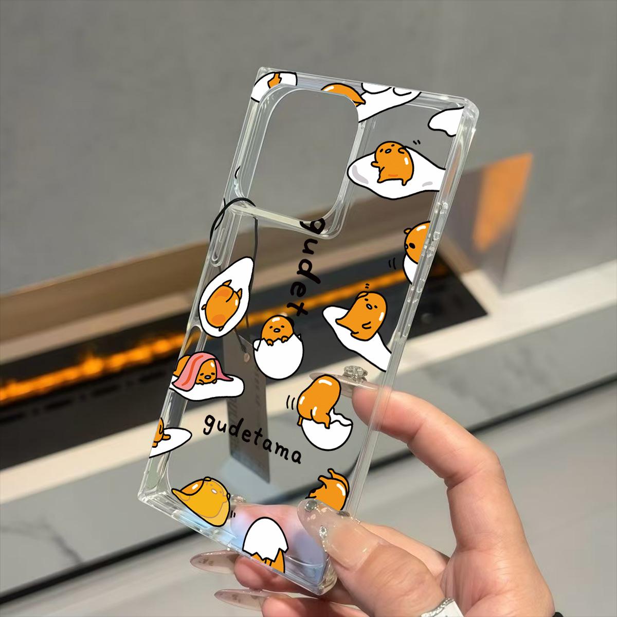 

Clear Square Back Tube Case Protection For iPhone 14 Pro Max 13 12 16 ProMax 15 Plus 11 Anti-Oxygen,Egg Yellow Brother Pattern Casing iphone 11 ProMax