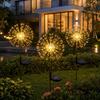 Solar Dandelion Garden Light, Outdoor Solar Powered Dandelion Lamp with Stake, Waterproof Solar Pathway Light for Yard Lawn