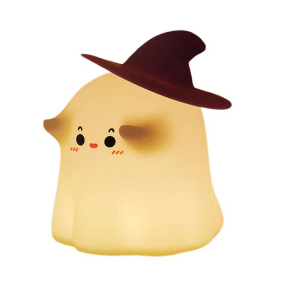 Magician Night Light 3 Brightness Levels Ghost Pumpkin Design Warm