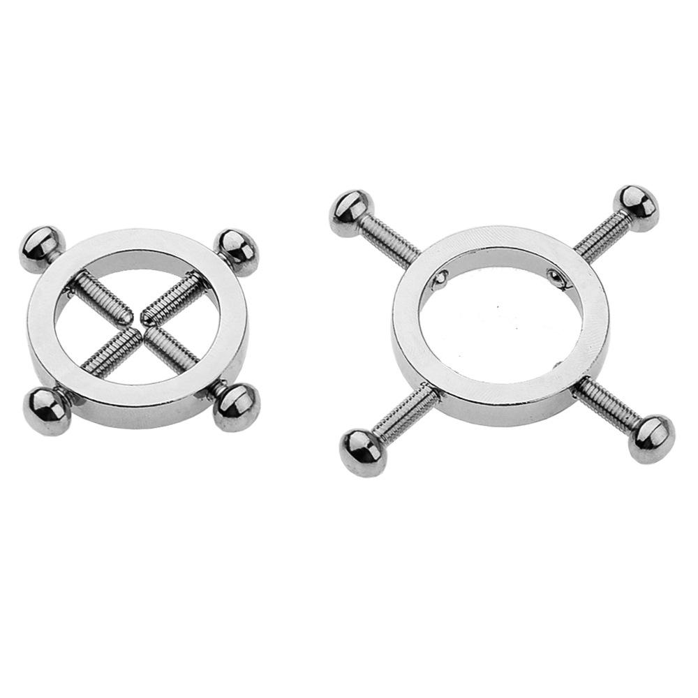 Women Nipple Clamps Pussy SM Slave Bra Stimulator Clips Female Nipple Needle Rings Couples Erotic Play Game Bondage Gear