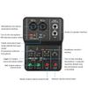 Stable High Precision USB Portable 48V Compact Sound Mixing Mixing Board for Music Home Internet Karaoke 2-Channel Mixer, Performance, Console,